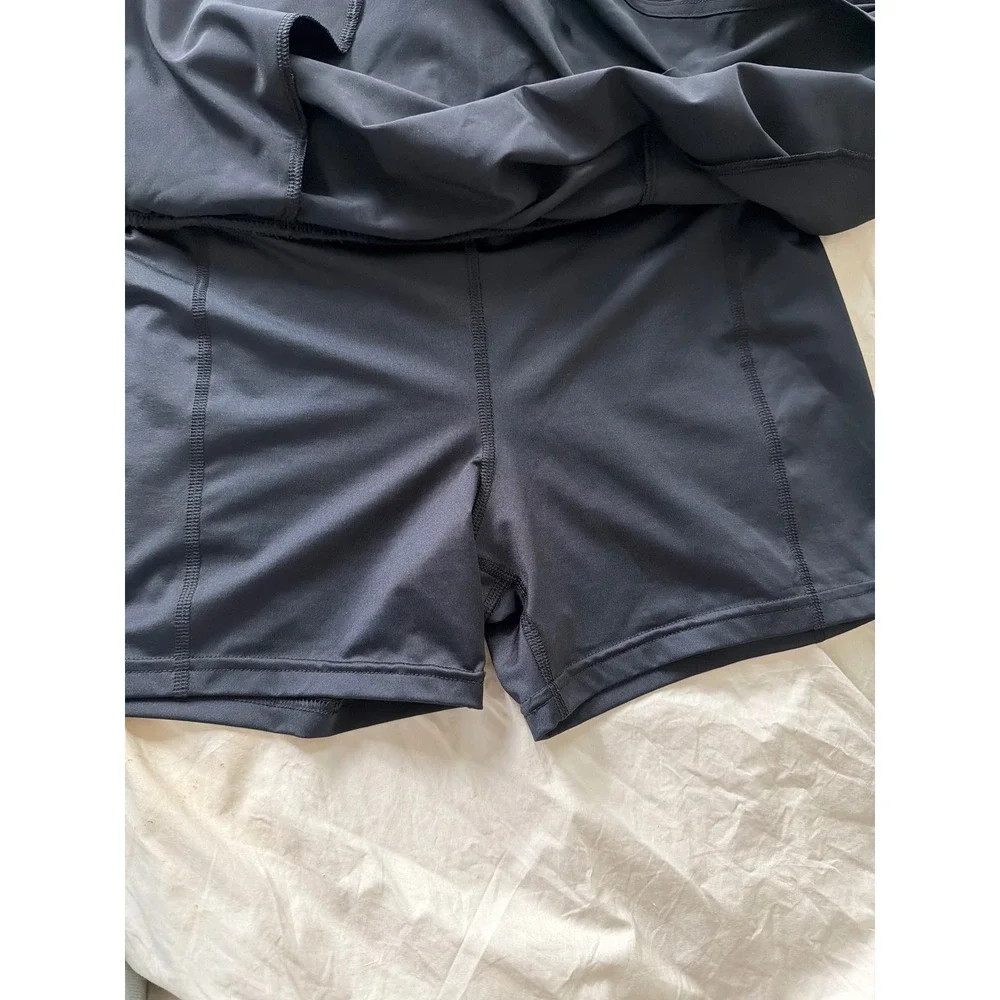 All in Motion Black Skort Athletic Skirt with Pockets and Built-in Shorts Size M